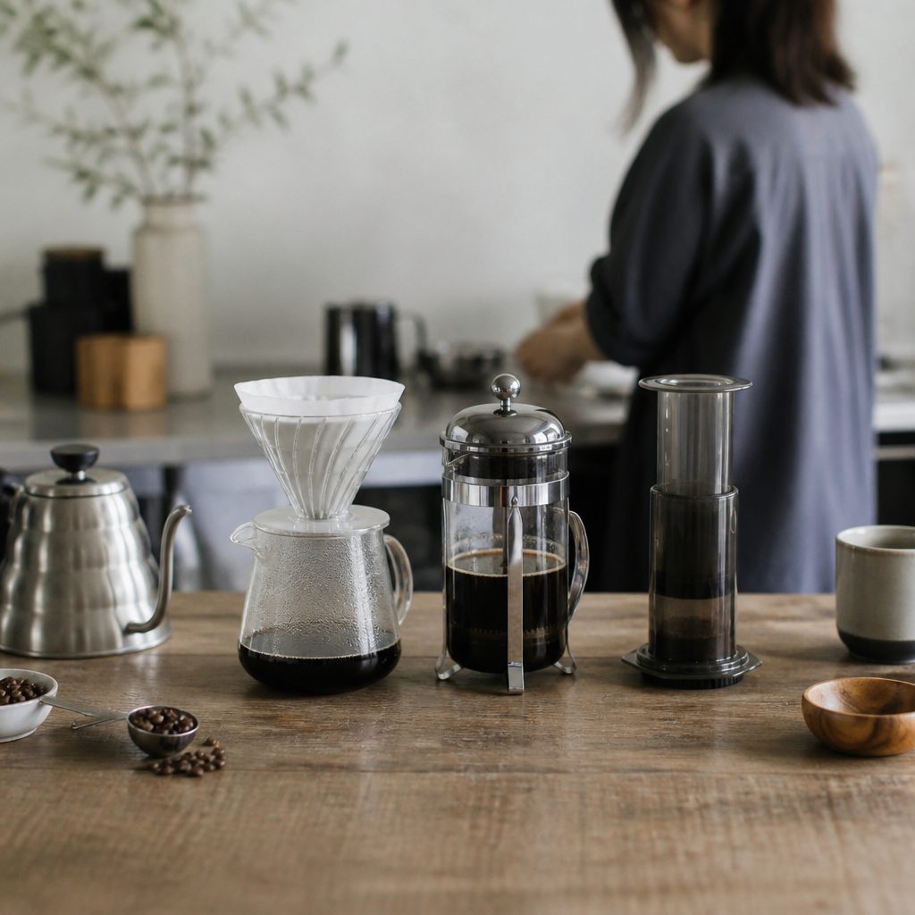 Guides in this section : Brewing Methods: pour-over, French press, AeroPress and more