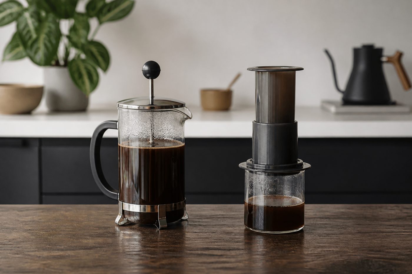 How the two methods actually differ : French Press vs AeroPress: Choosing the Right Method