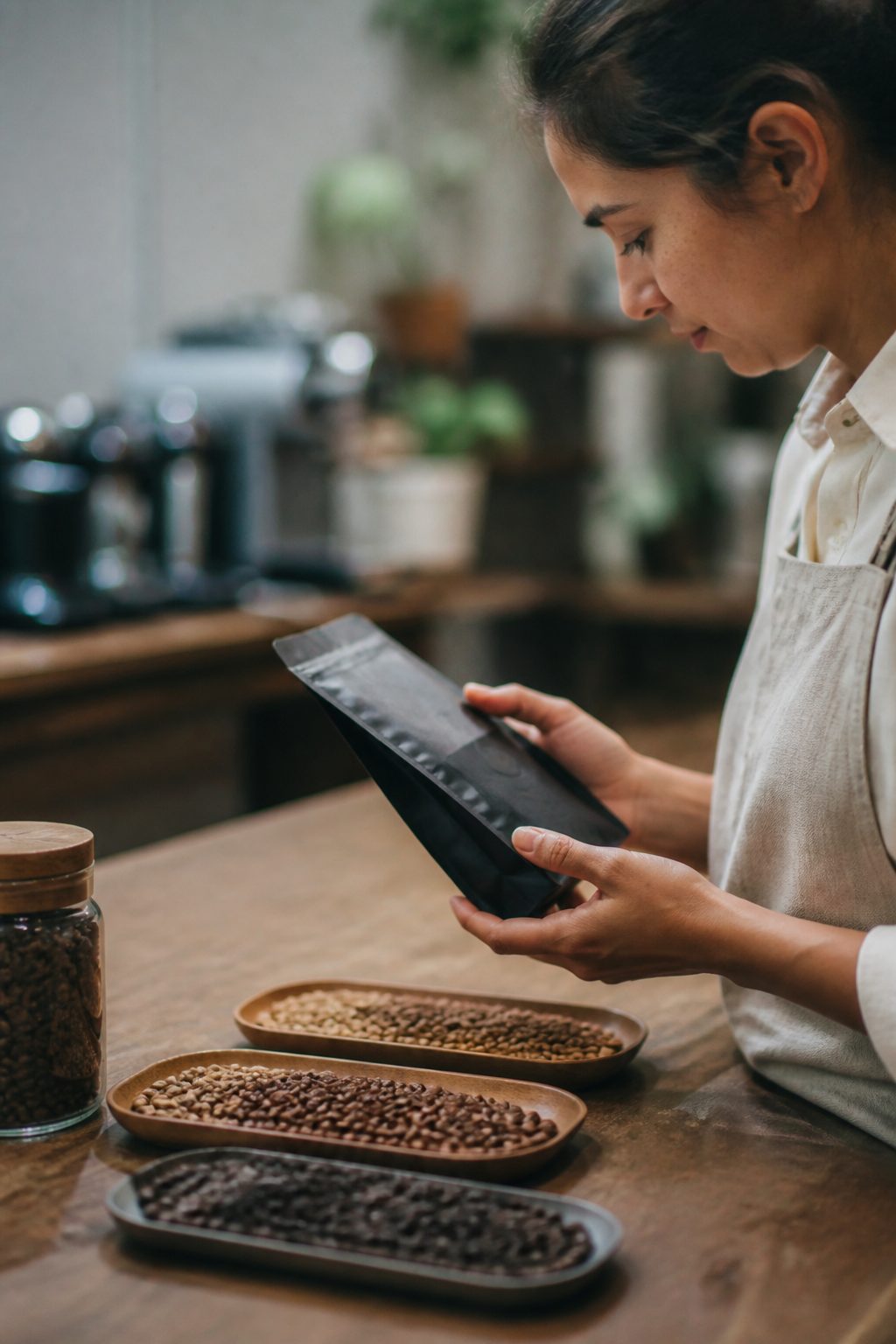 Sections : Beans & Roast: roast levels and reading a coffee bag