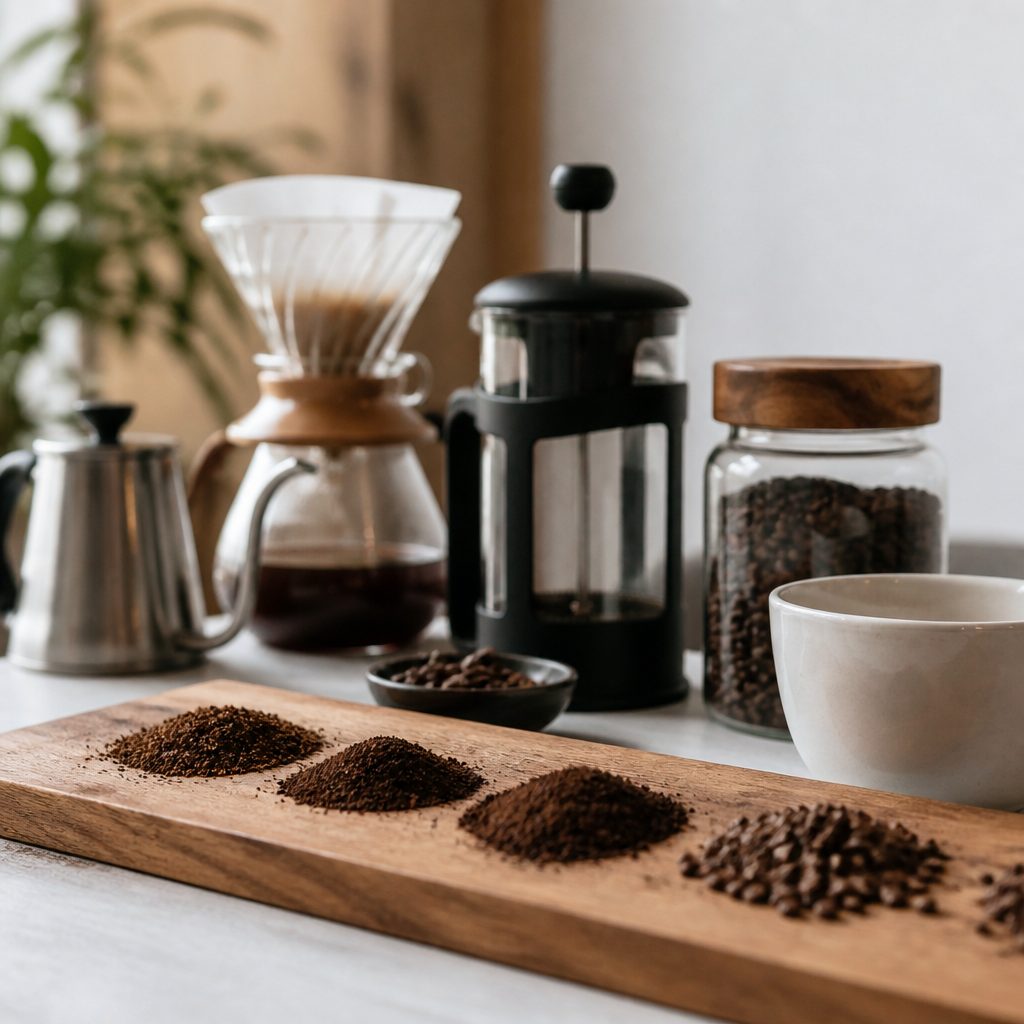 Why grind size matters more than almost anything else : Grind Size Explained: A Chart for Every Brewing Method